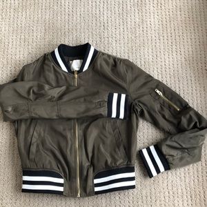 Mustard Seed silk track jacket.